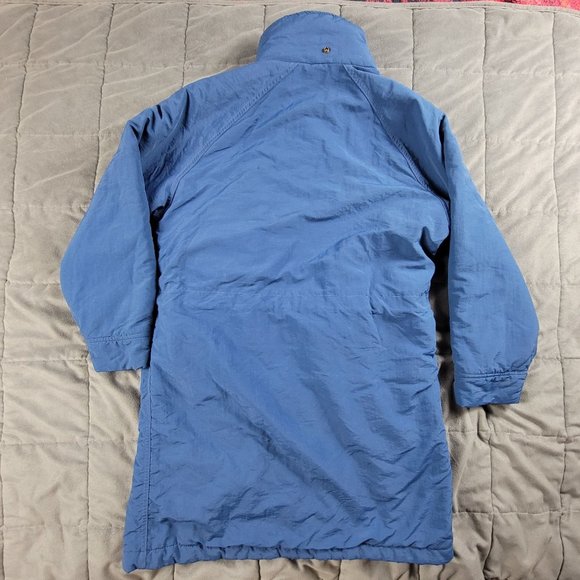 Woolrich Womens Small Blue Parka Jacket Coat Vintage Long Winter Coat Outdoors - Picture 2 of 9